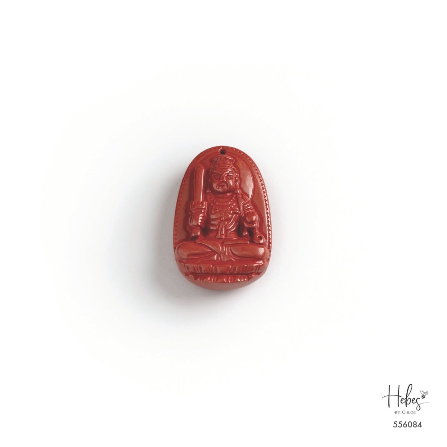 Cinnabar Acala (Fudō Myōō) Buddha Pendant 556084